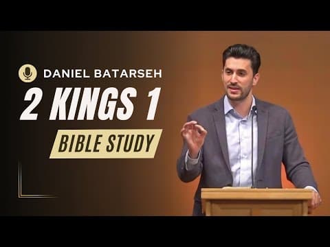 2 Kings 1 Bible Study (Elijah Denounces Ahaziah) | Pastor Daniel Batarseh