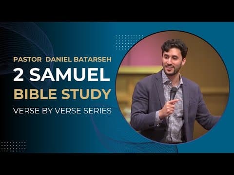 2 Samuel 24 (Part 2) Bible Study (David Builds an Altar) | Pastor Daniel Batarseh
