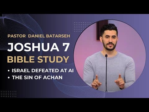 Joshua 7 Bible Study (Israel Defeated at Ai/The Sin of Achan) | Pastor Daniel Batarseh
