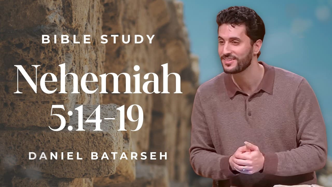 Nehemiah 5 (Part 3) Bible Study (Nehemiah's Generosity) | Pastor Daniel Batarseh (8/14/26)